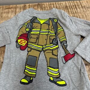 GAP Kids. Cute Firefighter Long Sleeve Tee. EUC